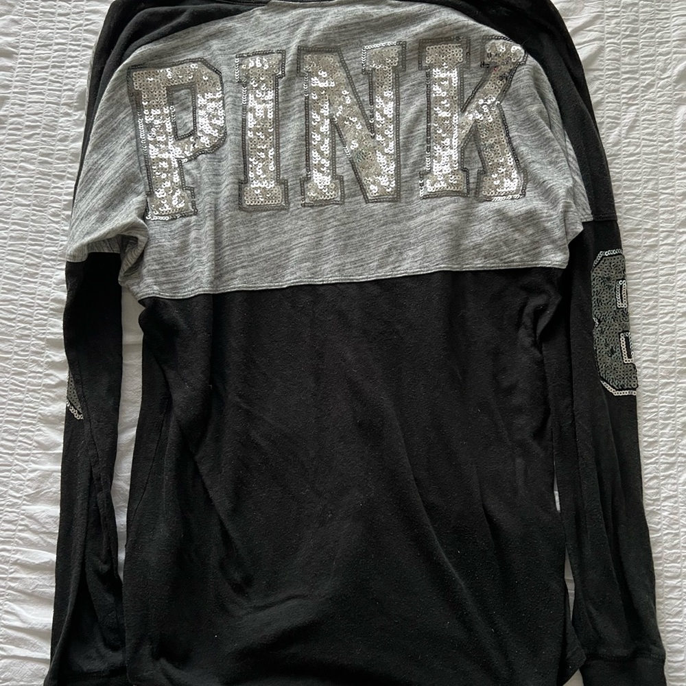 Victoria Secret PINK sequin long sleeve top